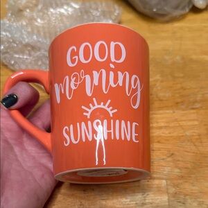 Orange Ceramic Mug - Good Morning Sunshine